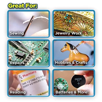 Ontel Mighty Sight LED Magnifying Eyewear for Easy Reading