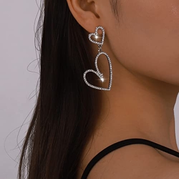 Heart Dangle Earrings - Elegant Jewelry for Women