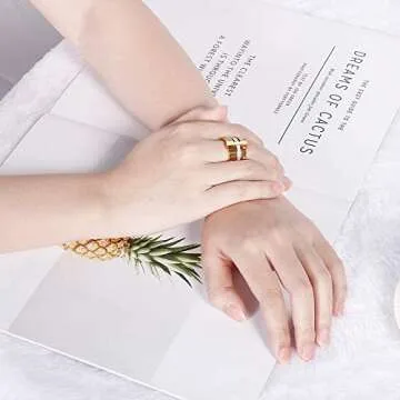 Roman Numeral Spinner Ring for Meaningful Gifts