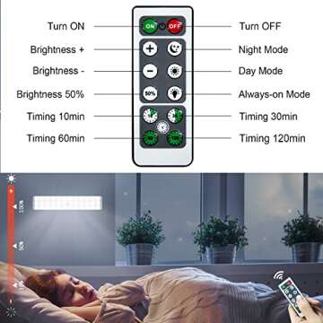 DAKOMM Closet Lights with Charging Station, 36-LEDs Cabinet Rechargeable Dimmable Timing, Motion Sensor Indoor Kitchen Cupboard for Stairs Hallway Bedroom Drawer (3pcs)