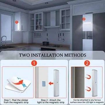 DAKOMM Closet Lights with Charging Station, 36-LEDs Cabinet Rechargeable Dimmable Timing, Motion Sensor Indoor Kitchen Cupboard for Stairs Hallway Bedroom Drawer (3pcs)