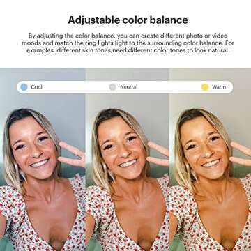 Kodak Ring Light Mini 4" – Portable Clip on Ring Light for Phone with Rechargeable Battery (USB-C) – Dimmable Selfie Light with 3 Light Modes – Ring Light for Video Conferencing/Beauty/TikTok