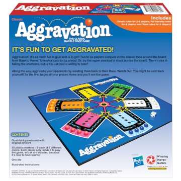 Aggravation Game - Classic Marble Race Fun for All Ages