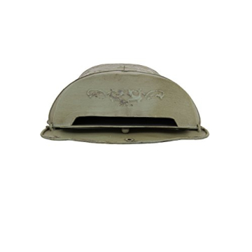 Creative Co-Op Vintage Aqua Tin Post Box for Home Decor