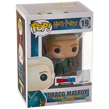 Funko - Harry Potter-Draco Malfoy Quidditch Figurine, Multicoloured, 6881