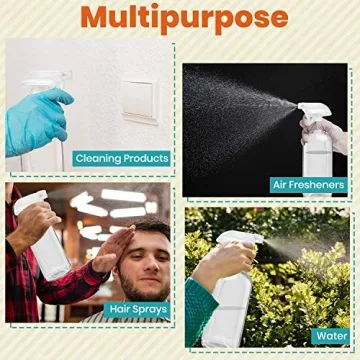 Clear Glass Spray Bottles - Eco-Friendly Cleaning & Aromatherapy