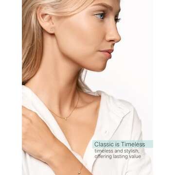 Altitude Boutique Cubic Zirconia Bezel Stud Earrings for Women | Single, Double, or Triple Cz Bezel Studs | 18K Gold or Silver Plated, Delicate, Hypoallergenic Minimalist Earrings