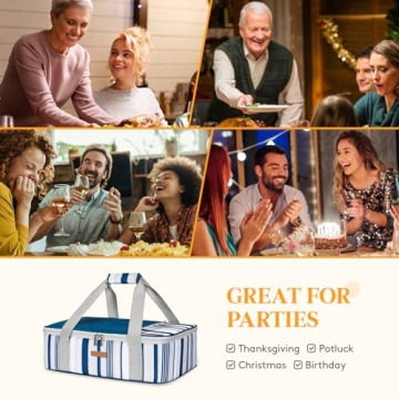 LUNCIA Insulated Casserole Carrier for Hot or Cold Food