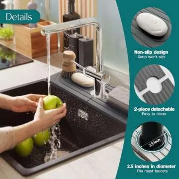 Super Absorbent Dreatim Faucet Mat - Fast Drying Sink Tray