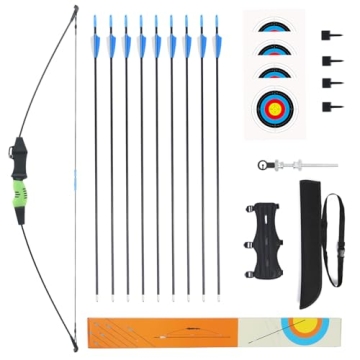 40" Youth Bow and Arrow Set: Perfect Starter Kit for Kids 8-12 & Teens with Safety Features