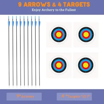 40" Youth Bow and Arrow Set for Kids 8-12