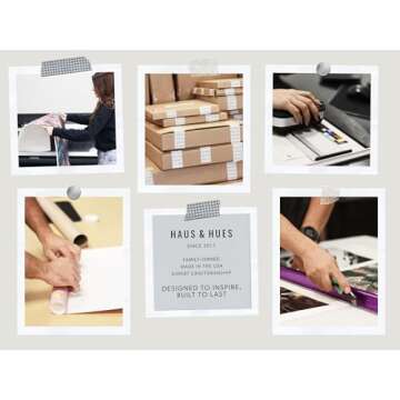 Haus and Hues Black Woman Wall Art Set of 6 Unframed