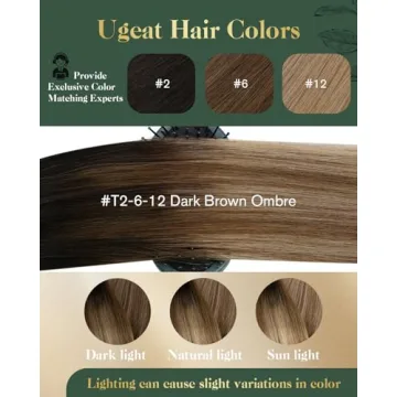 Ugeat Clip In Hair Extensions Real Human Hair 20Inch