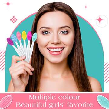100 Silicone Lip Scrub Brushes for Smooth Lips