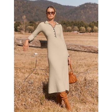 Stylish MEROKEETY Women's Sweater Dress - Comfort & Elegance