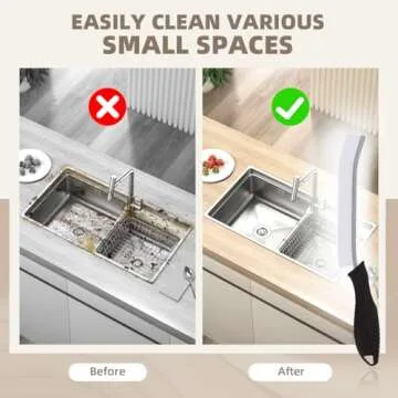 SXhyf Hard Bristle Crevice Cleaning Brush for Deep Cleaning