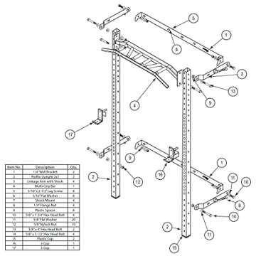 PRx Performance Profile One Folding Squat Rack 2"x3" with Multi-Grip Pull Up Bar, Wall Mounted Home Gym Equipment, Pull Up Station, Pull Up Bar, USA-Made, 1,000 lb Load Capacity - Black Onyx, 89"