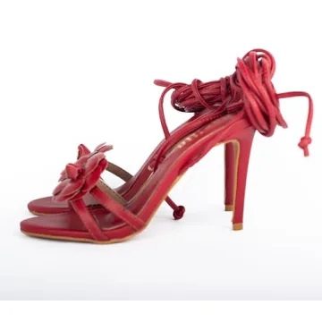 Shop CAPITTE Women's Stylish Rose Stiletto Heels Sandals