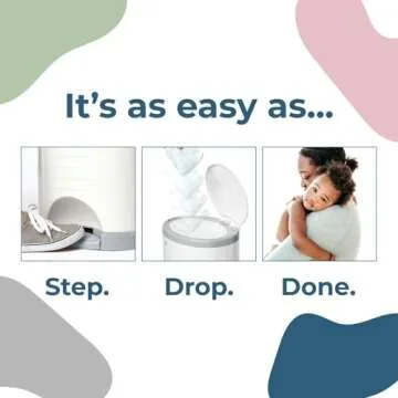 Diaper Dekor Plus Diaper Pail Refills | 4 Count | Most Economical Refill System | Quick & Easy to Replace | No Preset Bag Size Use Only What You Need | Exclusive End-of-Liner Marking