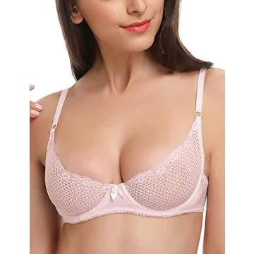 Wingslove Sexy 1/2 Cup Lace Bra for Comfort and Allure
