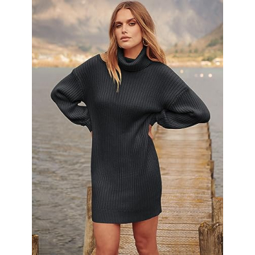 Stylish ANRABESS Women Oversized Sweater Dress for Fall