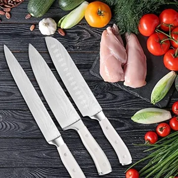 21-Piece Professional Knife Set with Wooden Block