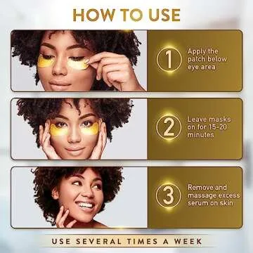 PatchRx Gold Under Eye Patches for Puffy Eyes and Dark Circles