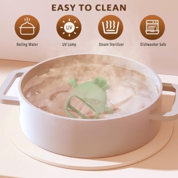 Socub Silicone Baby Teether - BPA Free & Easy to Clean