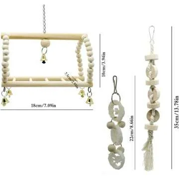 Deloky Bird Swing Chewing Toys for Parrots