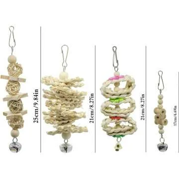 Deloky Bird Swing Chewing Toys for Parrots