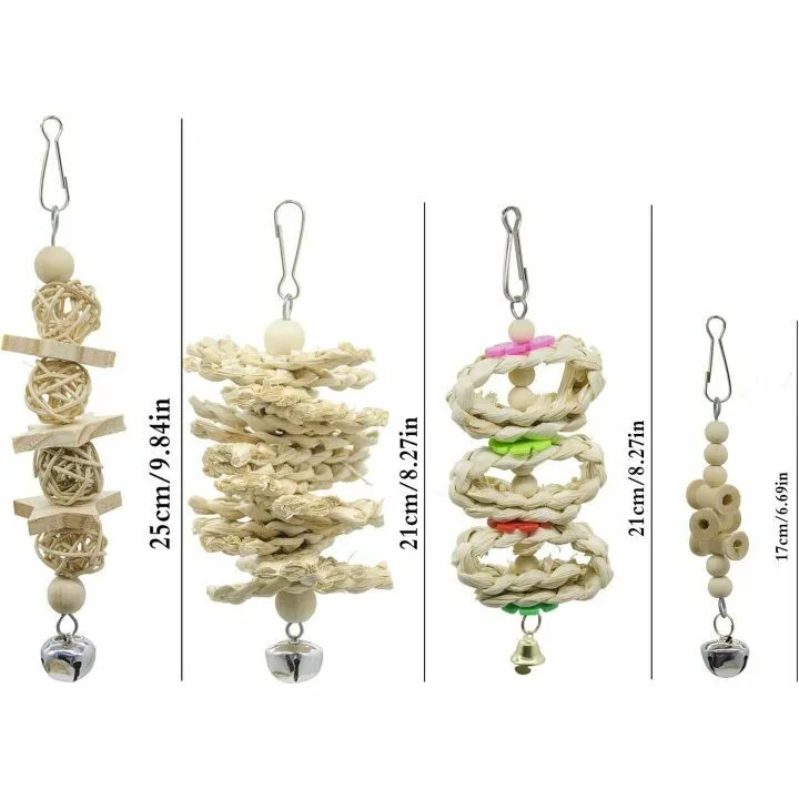 Deloky Bird Swing Chewing Toys for Parrots