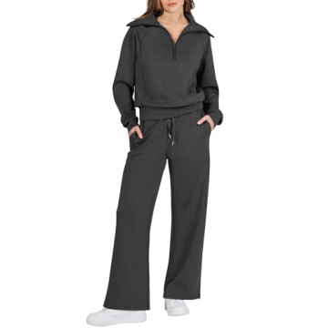 Prinbara Women Loungewear Set – Elegant 2 Piece Tracksuit for Casual Comfort