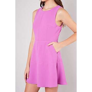 THFB Women’s Fit and Flare Work Dress for Professional Style