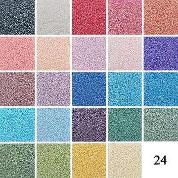 INSPIRELLE Size Almost Uniform 120 Gram 12/0 (2mm) Glass Round Seed Beads for Craft Jewelry Making, ...