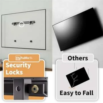 AENTGIU Studless TV Wall Mount, Heavy Duty Drywall TV Bracket Hanger for 32-75 inch Flat Screen TVs, No Stud, No Drill, No Anchors, Easy Install with All Hardware Included