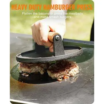 HOMENOTE Griddle Accessories for Blackstone, Commercial Grade 12 Inch Heavy Duty Melting Dome with R...