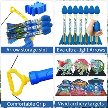 JQTOYD Huge Bow and Arrow Set for Kids Age 8-12