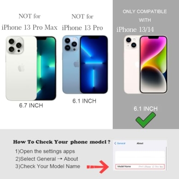 UEEBAI Magnetic for iPhone 14 Case & iPhone 13 Case, Bow Case Compatible with MagSafe, Wireless Slim Clear Ribbon Phone Case Anti-Yellowing Shockproof Protective Cover for Women Girl - Pink