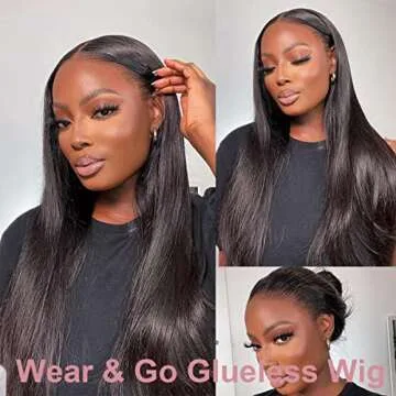 ISEE HAIR HD Lace Front Wig - Wear & Go Glueless Brazilian Straight 22 Inch