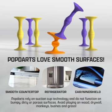 Popdarts Pro Pack Game Set (Purple and Yellow) - Indoor, Outdoor Suction Cup Throwing Game - Competition with a POP