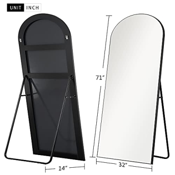 NeuType Arched Full Length Mirror - Stylish Safe Design