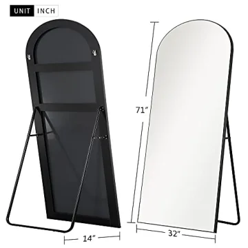 NeuType Arched Full Length Mirror - Stylish Safe Design
