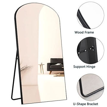 NeuType Arched Full Length Mirror - Stylish Safe Design