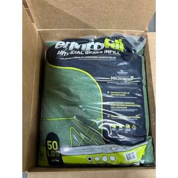 All Turf Mats- Pro-Grade 50lbs 12/20 Coated Green Silica Sand Infill - Elevate Your Synthetic Turf P...