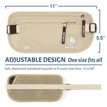 Secure VENTURE 4TH Money Belt for Safe Travels