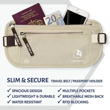Secure VENTURE 4TH Money Belt for Safe Travels