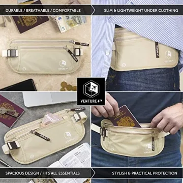 Secure VENTURE 4TH Money Belt for Safe Travels