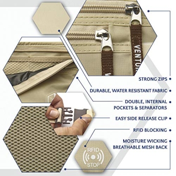 Secure VENTURE 4TH Money Belt for Safe Travels