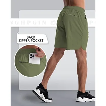 CANGHPGIN Workout Athletic Shorts 7 inch Quick Dry