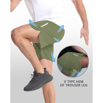 CANGHPGIN Workout Athletic Shorts 7 inch Quick Dry